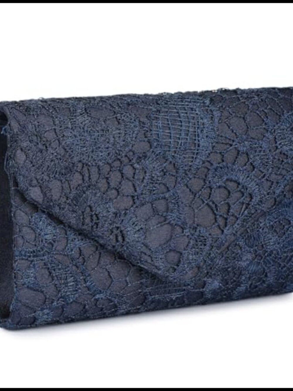 Satin Lace Evening Clutch Envelope Bag Formal Party Purse